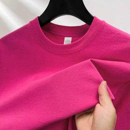 T-Shirt 100% Algodón Cuello Redondo