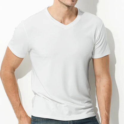 Tshirt Spandex para Hombres Cuello Crew