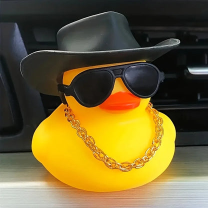 Patito Amarillo con Sombrero – Adorno para Auto