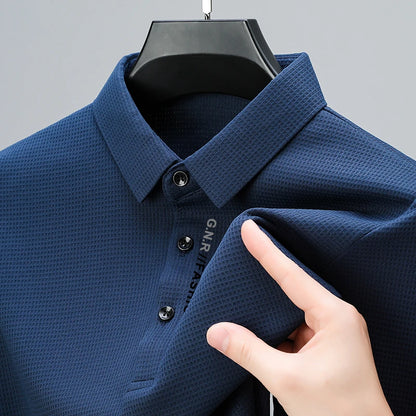 Playera Polo para Hombre Tejido Tipo Wafle