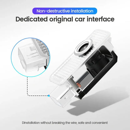 Luces de Bienvenida LED para Puerta – Proyector Decorativo Compatible con Audi - ¡Todo Chido!