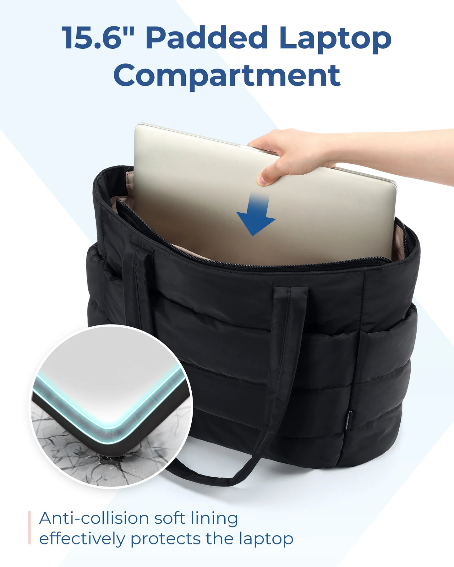 BAGSMART Bolsa Puffer ligera y cómoda