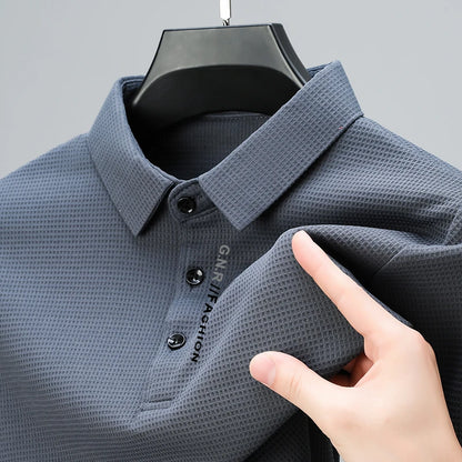 Playera Polo para Hombre Tejido Tipo Wafle