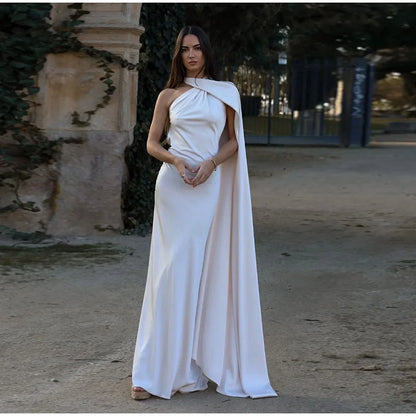 Vestido Largo Elegante sin Hombros para Mujer