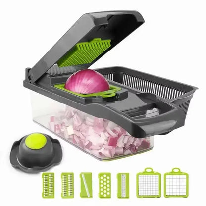Cortador De Verduras Multifuncional Rallador Manual Para Frutas y Quesos ¡Todo Chido!