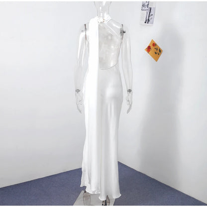 Vestido Largo Elegante sin Hombros para Mujer