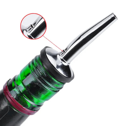 Tapón y Vertedor de Botella Acero Inoxidable (1/2/3/4 Pzas)