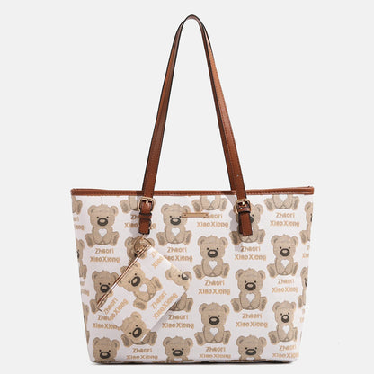 Bolso de Mano y Hombro Mujer elegante con patrón cruzado