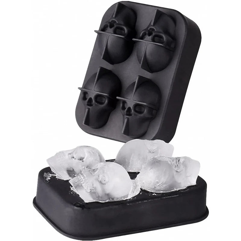 Molde de Silicona en Forma de Calavera – Hielo, Dulces o Postres