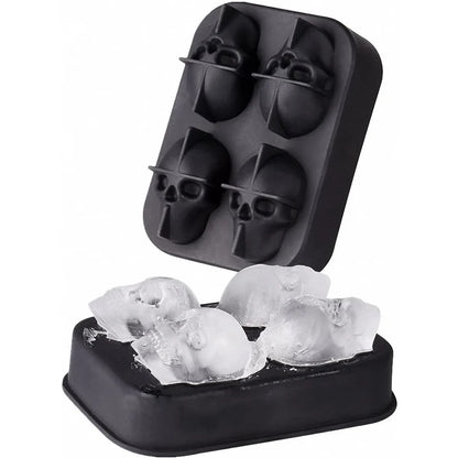 Molde de Silicona en Forma de Calavera – Hielo, Dulces o Postres