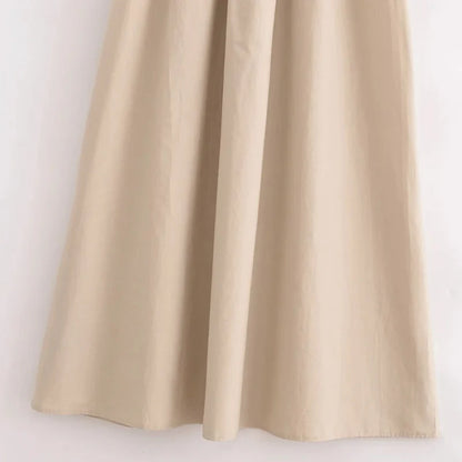 Vestido Largo Elegante TRAF 2025 Sin mangas, casual y de fiesta, ideal primavera, estilo Y2K.