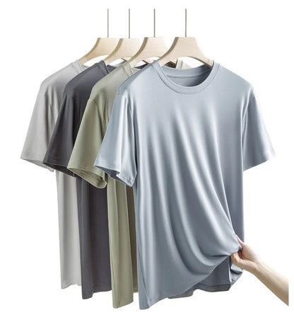 Tshirt Spandex para Hombres Cuello Crew