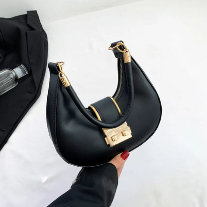Bolso de Hombro Mujer Color Sólido