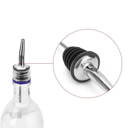Tapón y Vertedor de Botella Acero Inoxidable (1/2/3/4 Pzas)