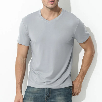 Tshirt Spandex para Hombres Cuello Crew