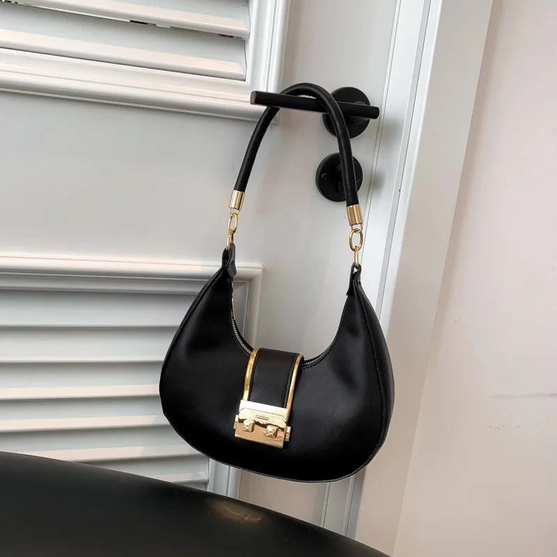 Bolso de Hombro Mujer Color Sólido