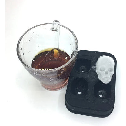 Molde de Silicona en Forma de Calavera – Hielo, Dulces o Postres