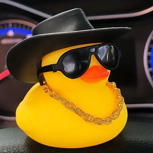 Patito Amarillo con Sombrero – Adorno para Auto