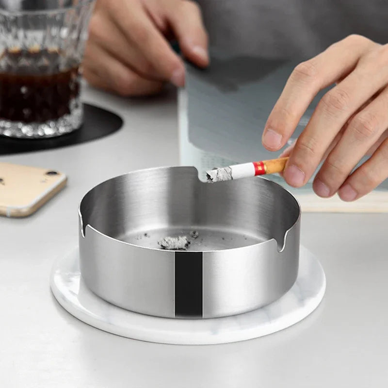 Cenicero Madera con Tapa – Acero inoxidable, oficina o casa ¡Todo Chido!