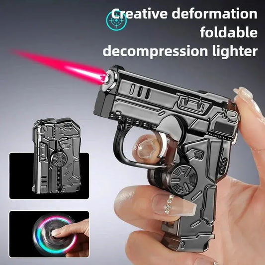 Encendedor Pistola Giratoria 2025 – Multifuncional, antiviento - ¡Todo Chido!