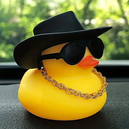 Patito Amarillo con Sombrero – Adorno para Auto