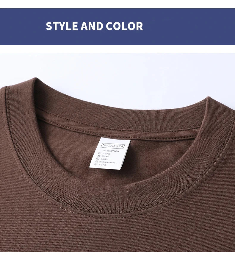 T-Shirt 100% Algodón Cuello Redondo