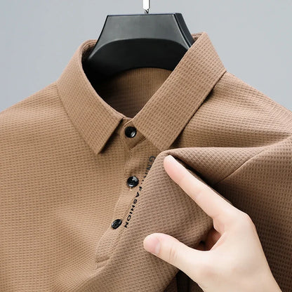 Playera Polo para Hombre Tejido Tipo Wafle