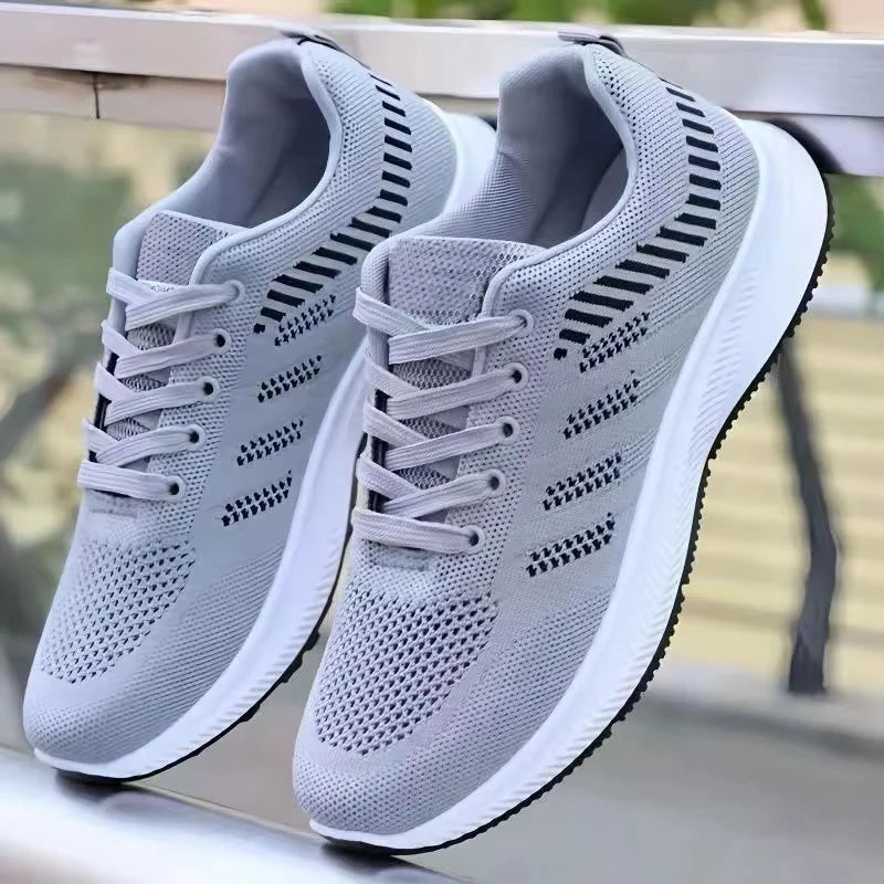 2025 Men's casual versatile shoes, fashionable sports shoes, breathable running shoes, outdoor walking training tennis shoes