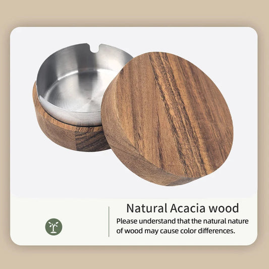 Cenicero Madera Creativo con Tapa – Interior/exterior ¡Todo Chido!