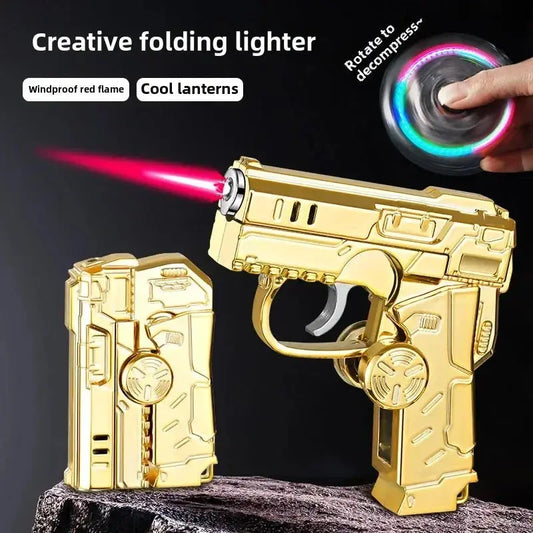 Encendedor Pistola Giratoria 2025 – Multifuncional, antiviento - ¡Todo Chido!