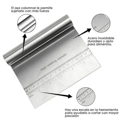Rasqueta de Acero Inoxidable Multifuncional ¡Todo Chido!