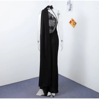Vestido Largo Elegante sin Hombros para Mujer
