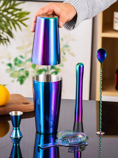 Set de Coctelería Arcoíris 5 Piezas