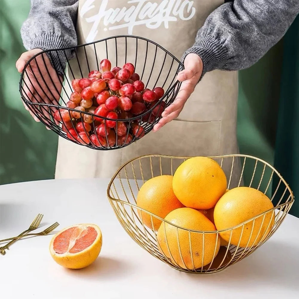 Canasta Metálica Multiusos para Frutas y Pan