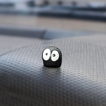 10PC Cartoon Big-Eyed Black Ball Car Interior Decorations