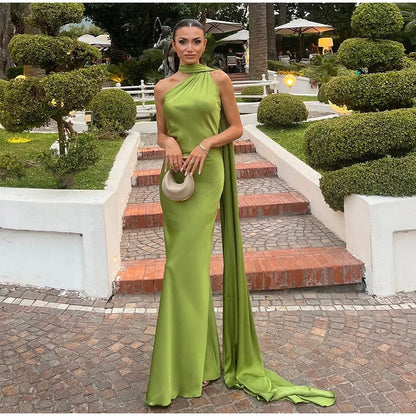 Vestido Largo Elegante sin Hombros para Mujer