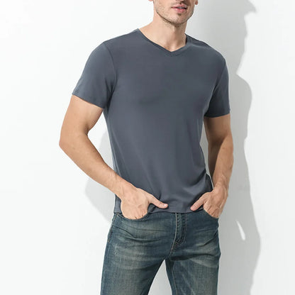 Tshirt Spandex para Hombres Cuello Crew