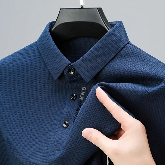 Playera Polo para Hombre Tejido Tipo Wafle