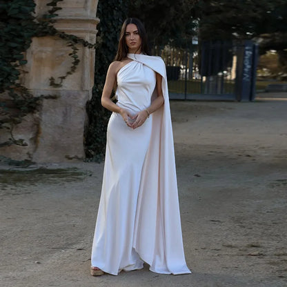 Vestido Largo Elegante sin Hombros para Mujer