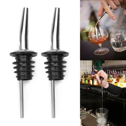 Tapón y Vertedor de Botella Acero Inoxidable (1/2/3/4 Pzas)