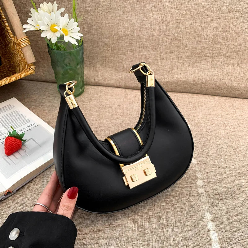 Bolso de Hombro Mujer Color Sólido