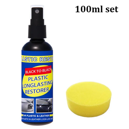 Restaurador de Plástico para Auto – Brillo Negro y Reparación de Interior - ¡Todo Chido!