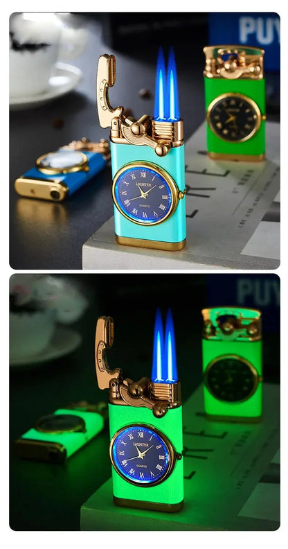 Encendedor Reloj Jet – Doble tubo, para exteriores ¡Todo Chido!