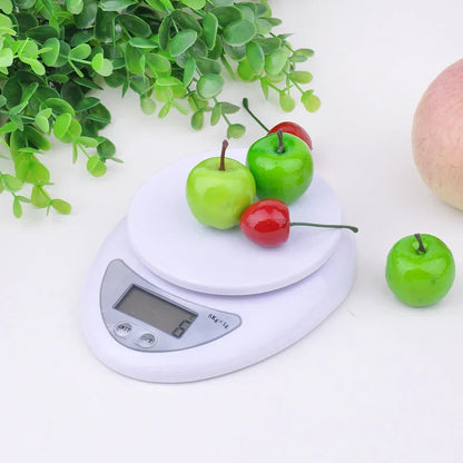Báscula Digital Portátil 5kg con Bandeja