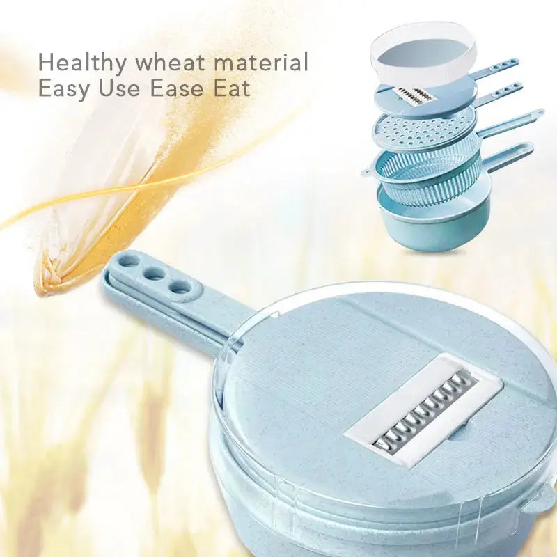 Cortador De Verduras Multifuncional Rallador Manual Para Frutas y Quesos ¡Todo Chido!