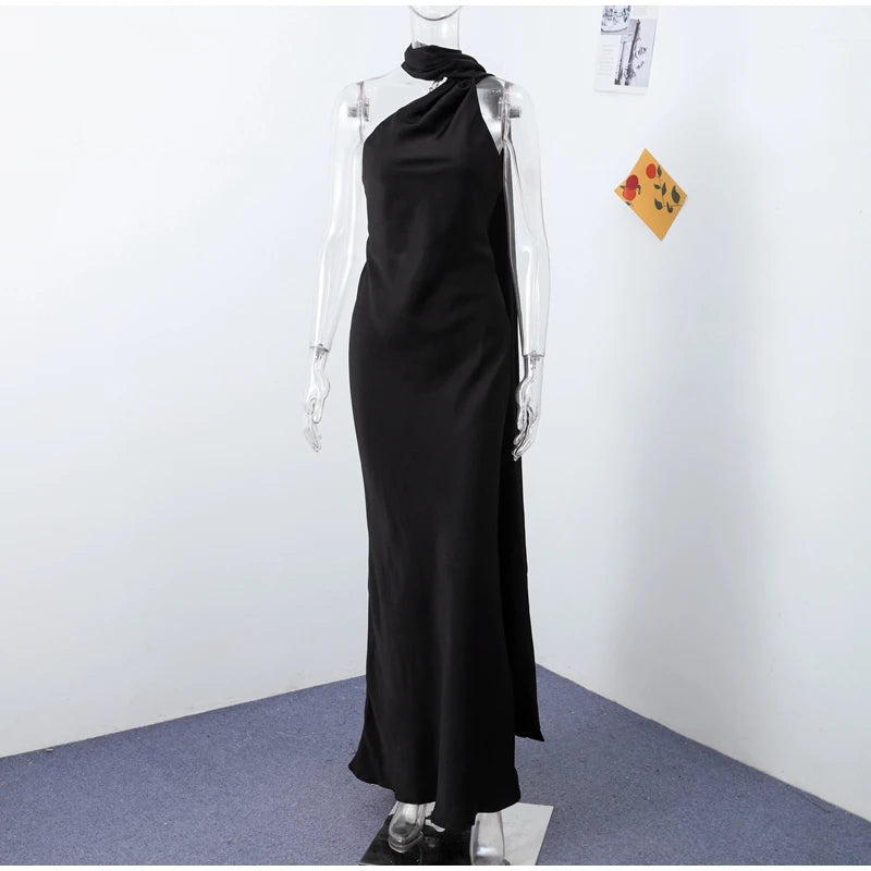 Vestido Largo Elegante sin Hombros para Mujer