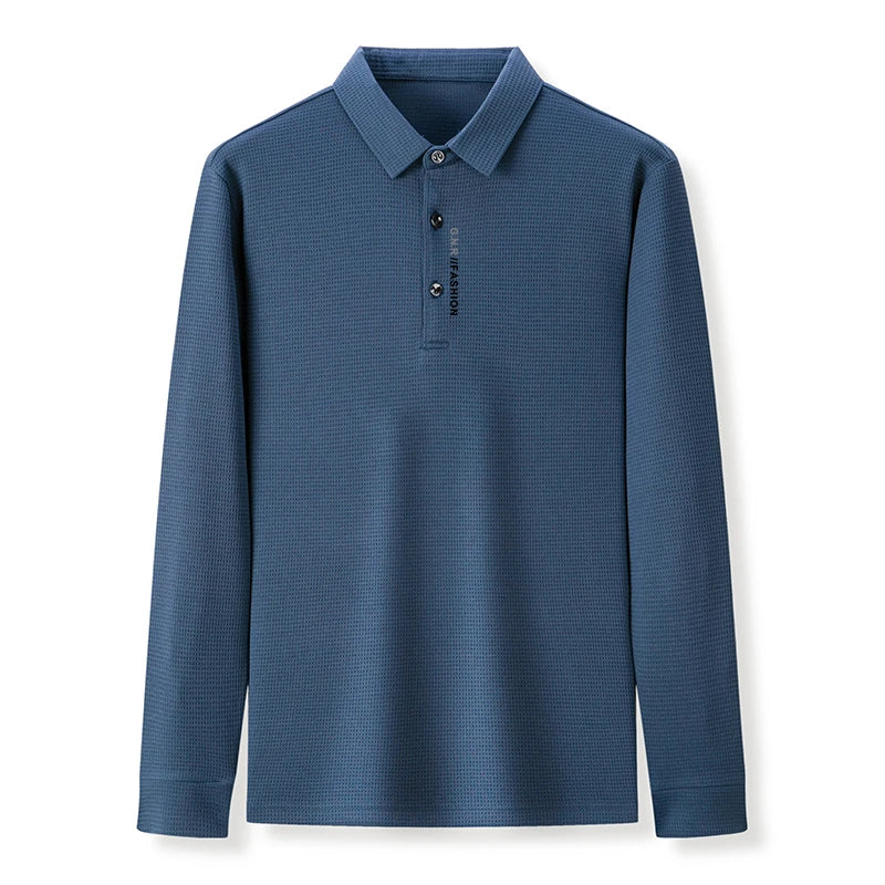 Playera Polo para Hombre Tejido Tipo Wafle