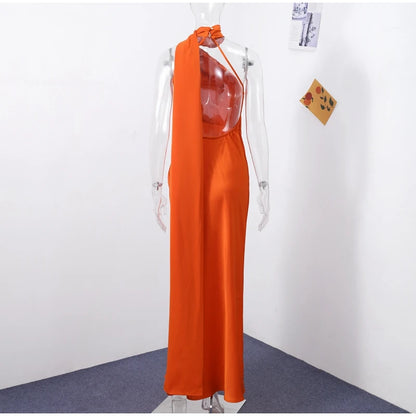 Vestido Largo Elegante sin Hombros para Mujer