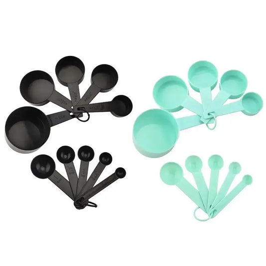 Set de 10 Tazas y Cucharas Medidoras de Plástico ¡Todo Chido!