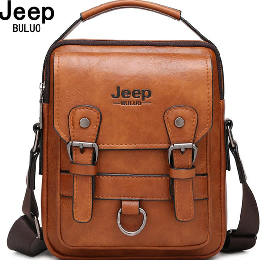 Mochila de Hombro JEEP Tipo Piel para Hombre